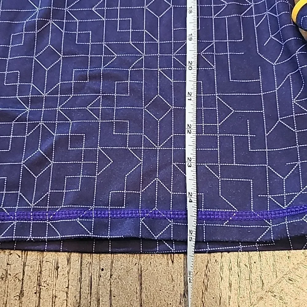 Purple geo long sleeve pullover Nike size S